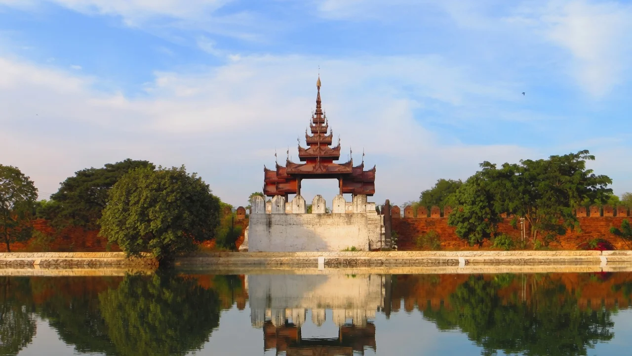Mandalay Palace Moat and Wall